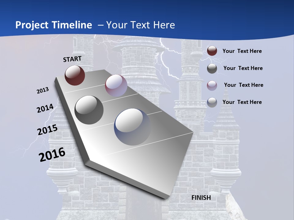 Castle Colors Wizard PowerPoint Template