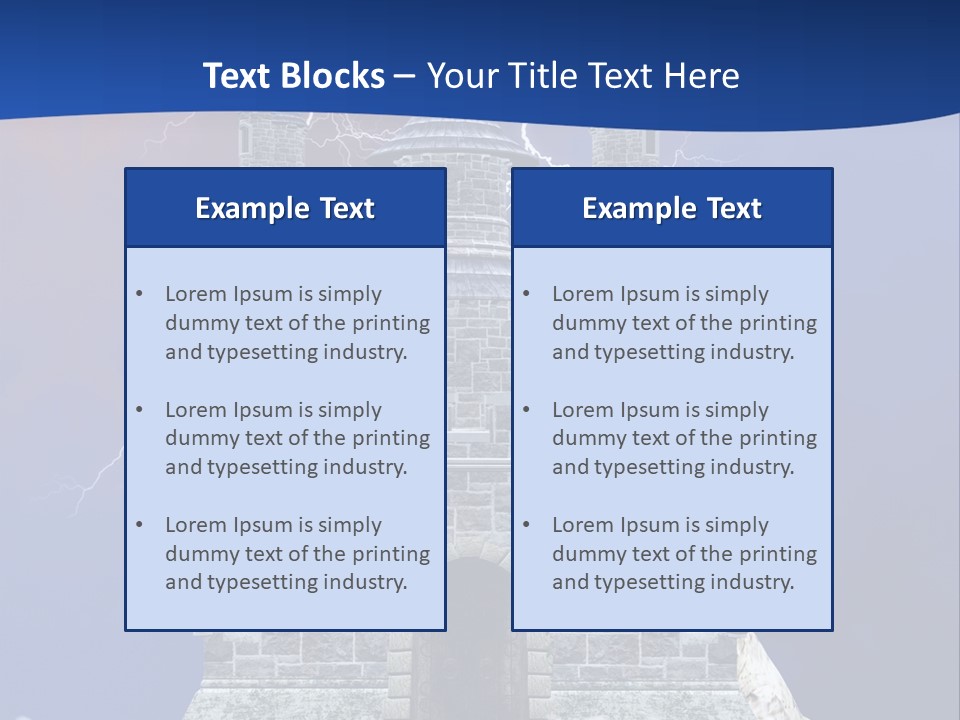 Castle Colors Wizard PowerPoint Template