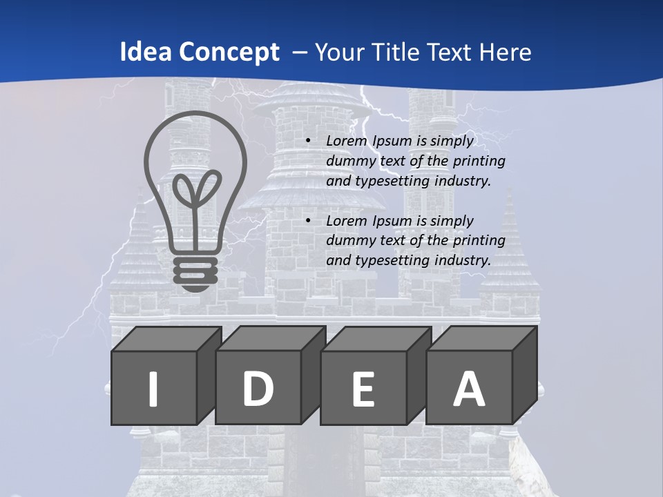 Castle Colors Wizard PowerPoint Template