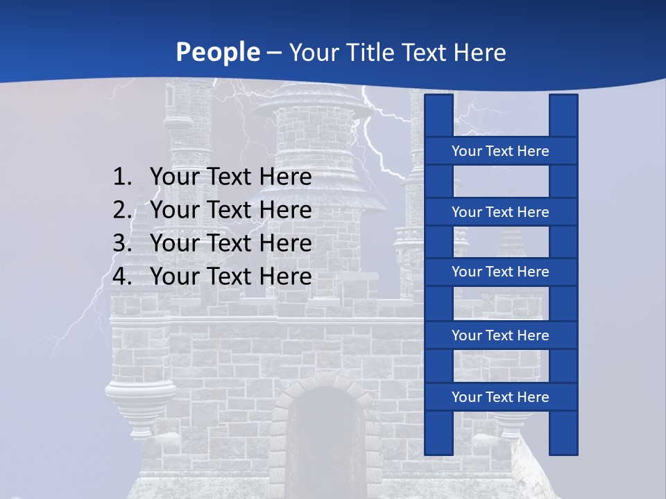 Castle Colors Wizard PowerPoint Template