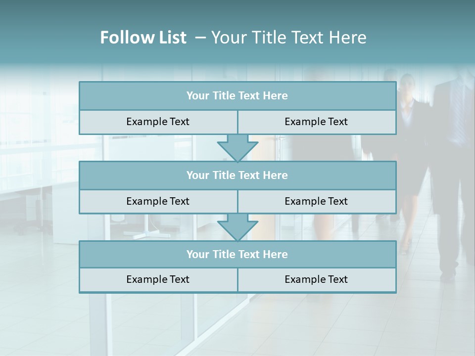Moving Businessman Manager PowerPoint Template