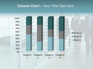 Moving Businessman Manager PowerPoint Template