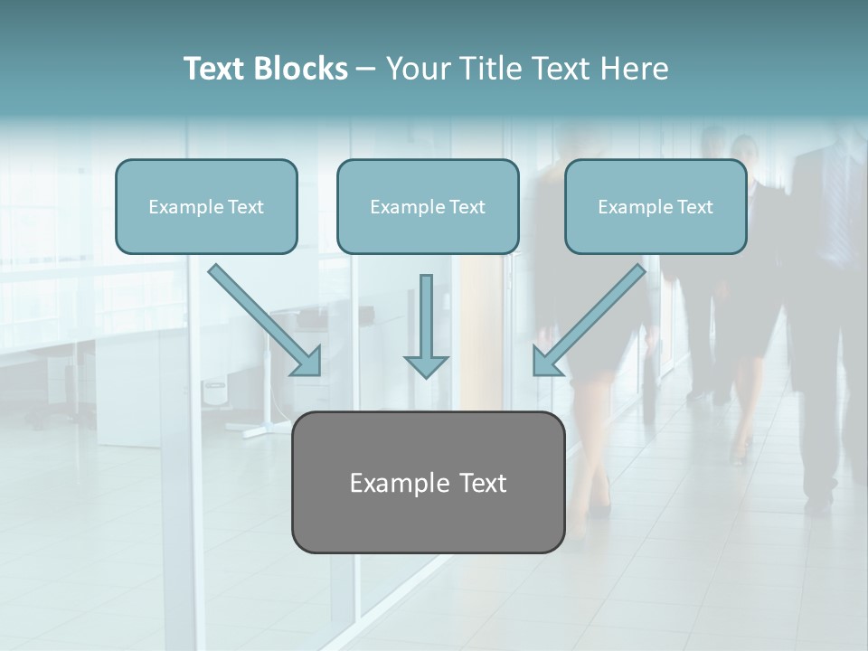 Moving Businessman Manager PowerPoint Template