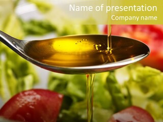 Freshly Spice Goldencoloured PowerPoint Template