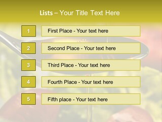 Freshly Spice Goldencoloured PowerPoint Template