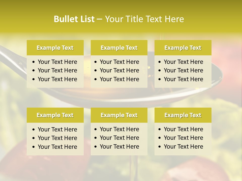 Freshly Spice Goldencoloured PowerPoint Template