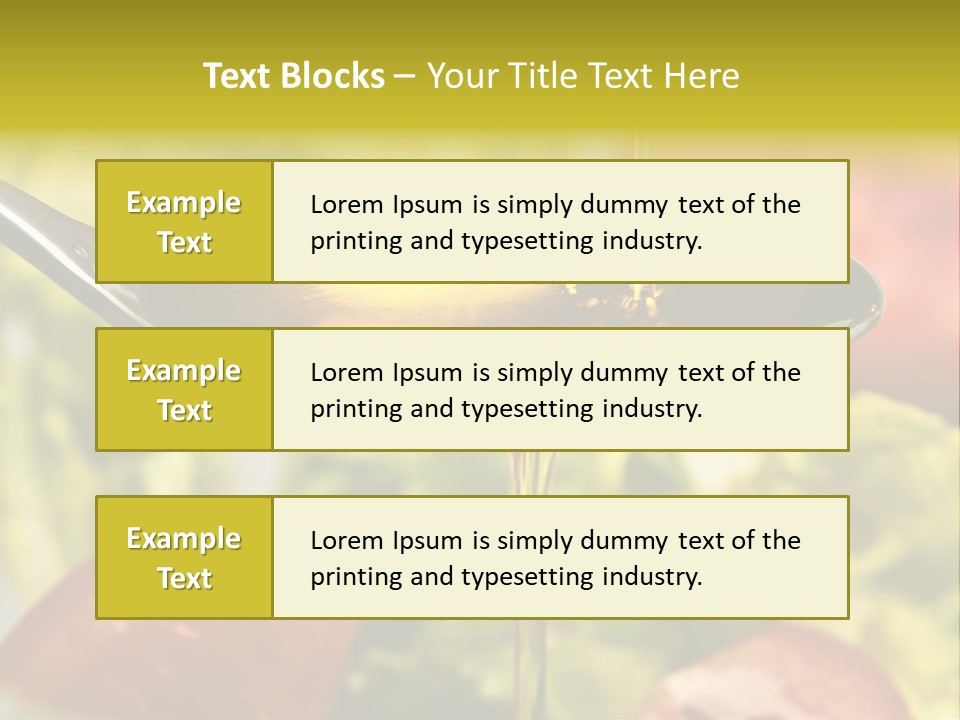 Freshly Spice Goldencoloured PowerPoint Template