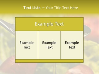 Freshly Spice Goldencoloured PowerPoint Template