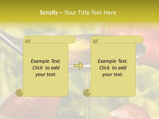Freshly Spice Goldencoloured PowerPoint Template
