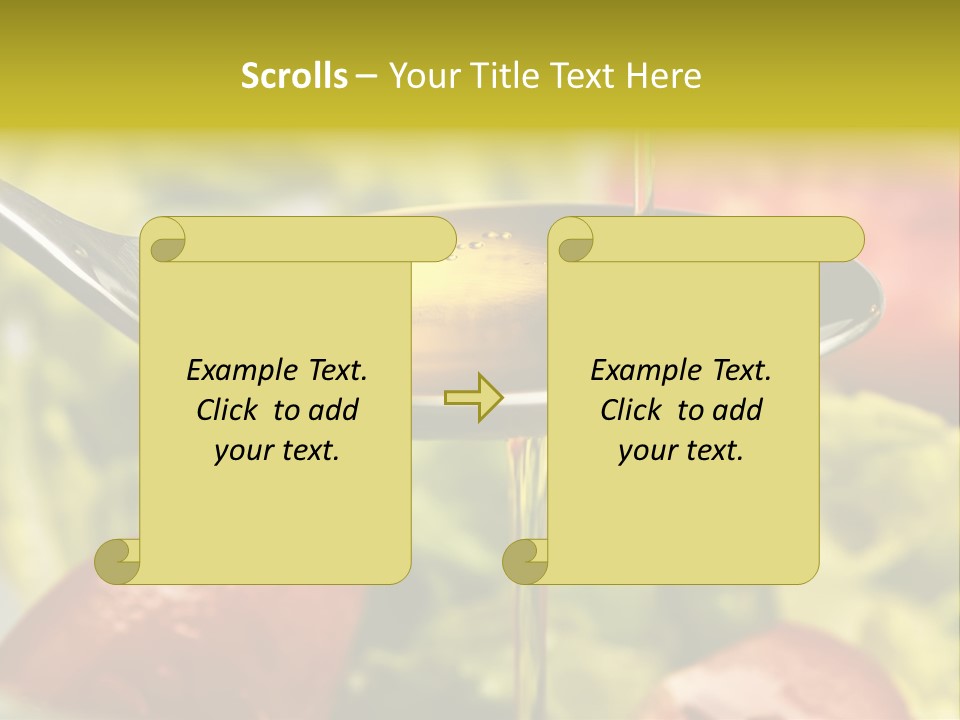 Freshly Spice Goldencoloured PowerPoint Template