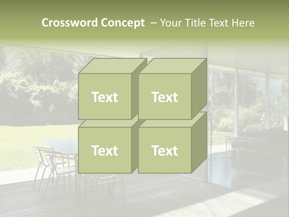 Table Space Minimal PowerPoint Template