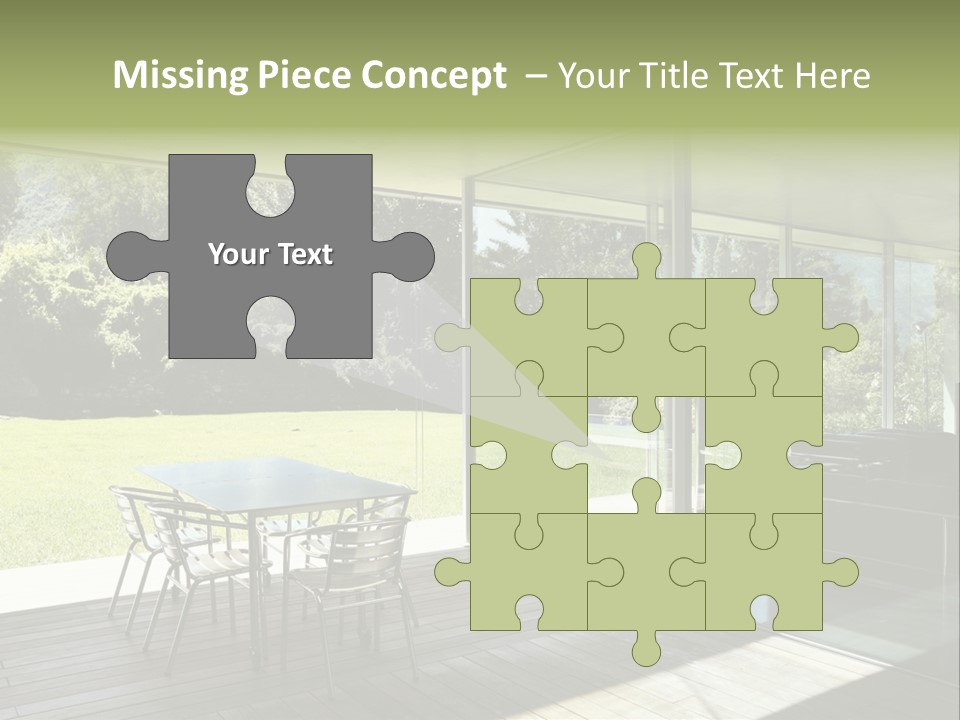 Table Space Minimal PowerPoint Template
