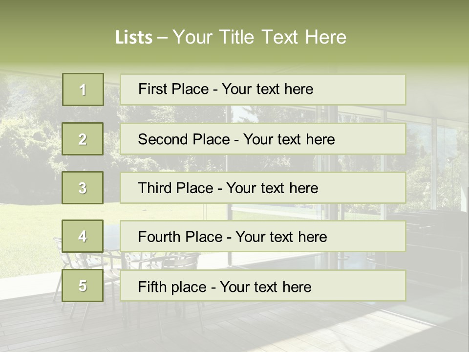 Table Space Minimal PowerPoint Template