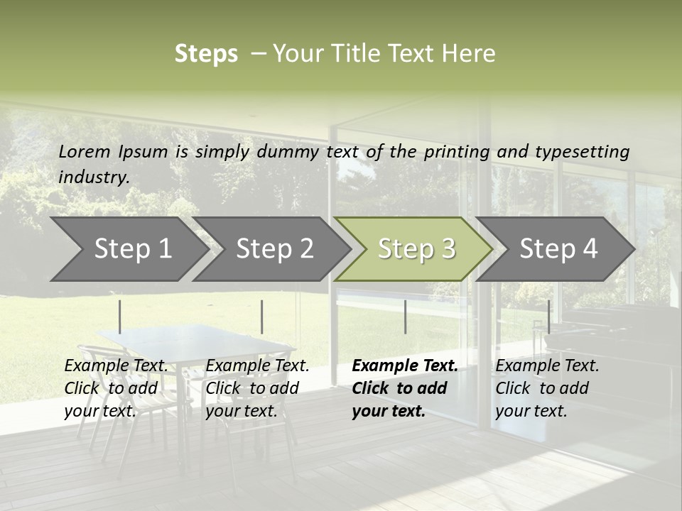 Table Space Minimal PowerPoint Template