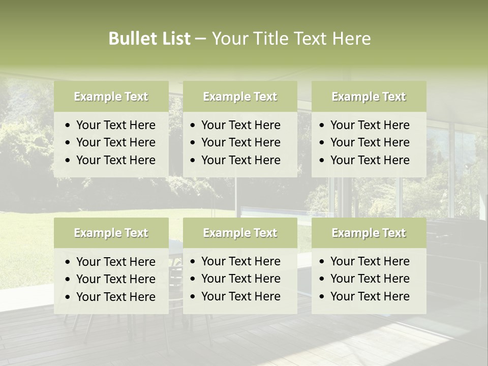 Table Space Minimal PowerPoint Template