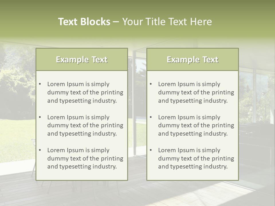 Table Space Minimal PowerPoint Template