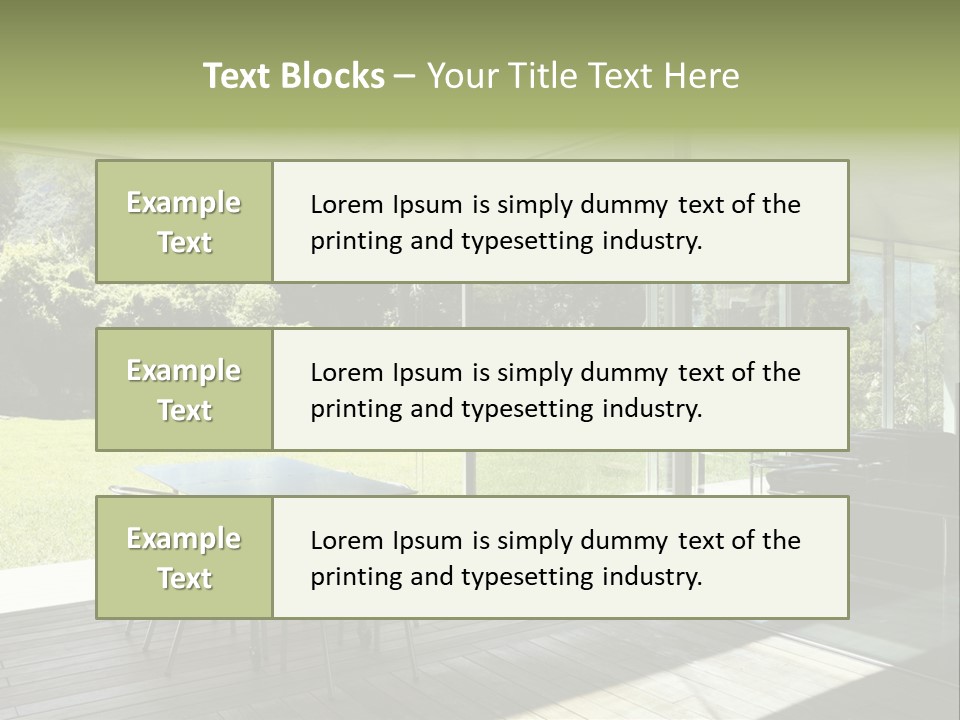 Table Space Minimal PowerPoint Template