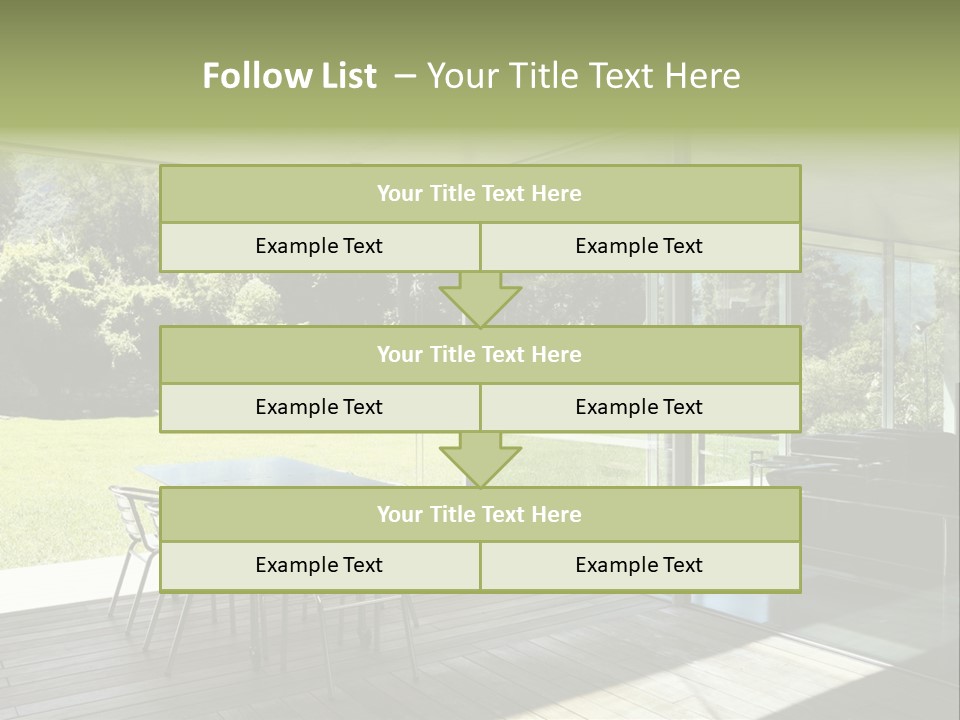 Table Space Minimal PowerPoint Template