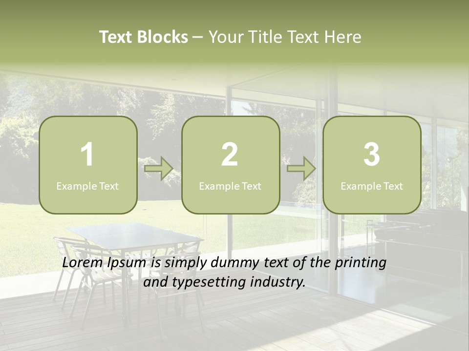 Table Space Minimal PowerPoint Template