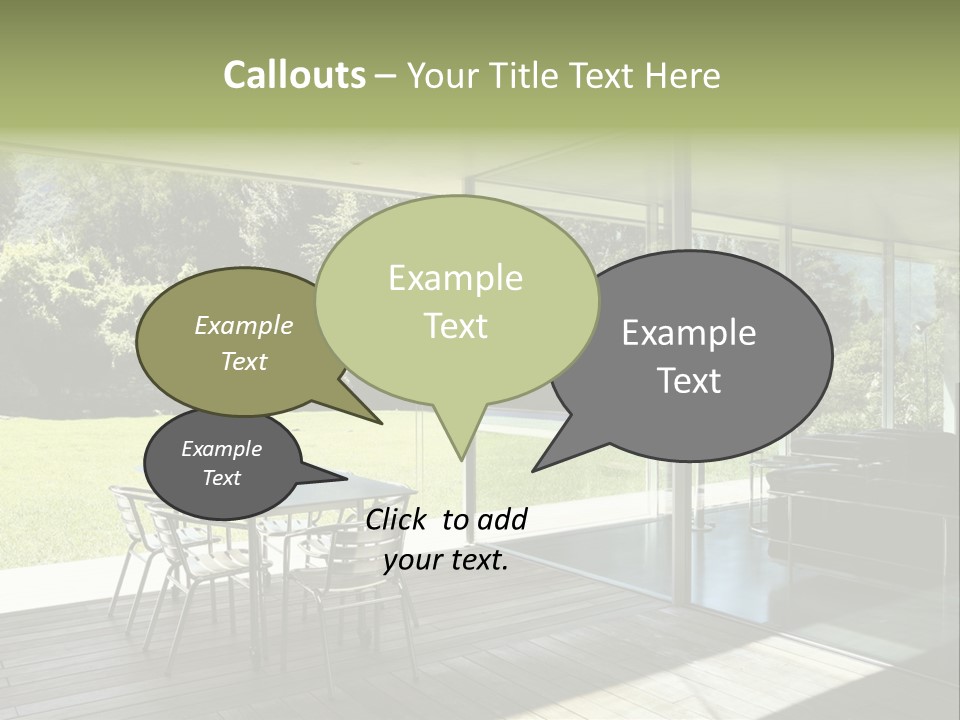 Table Space Minimal PowerPoint Template