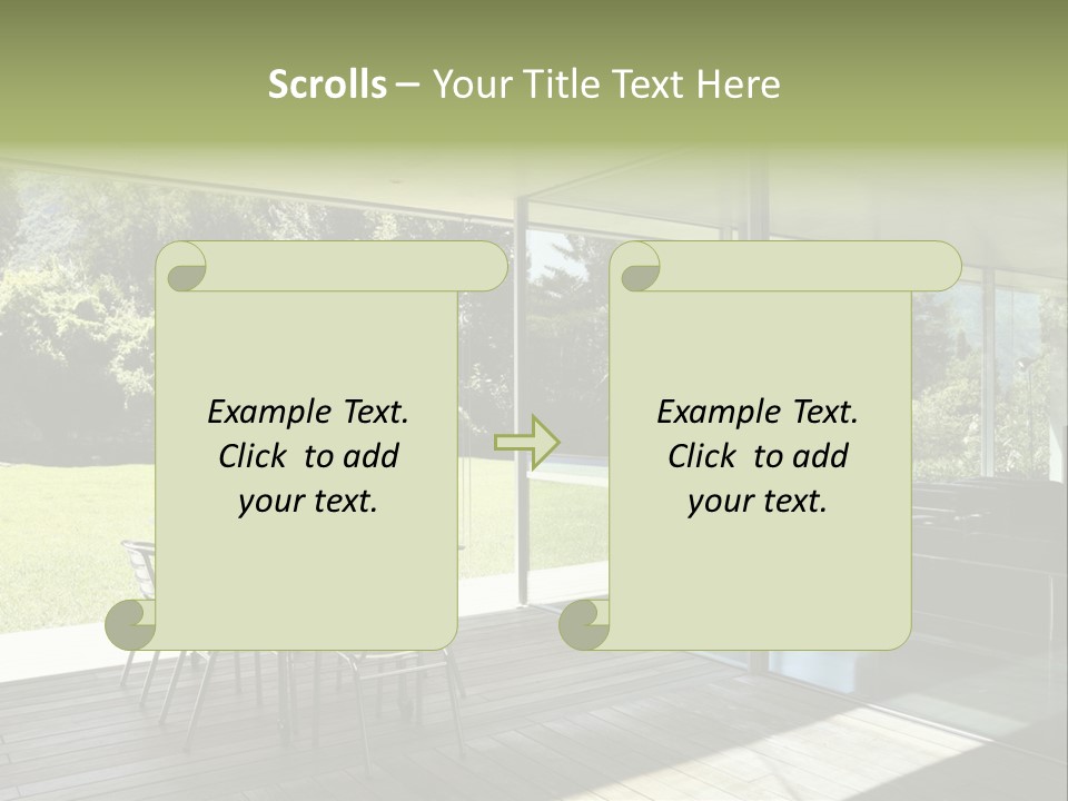 Table Space Minimal PowerPoint Template