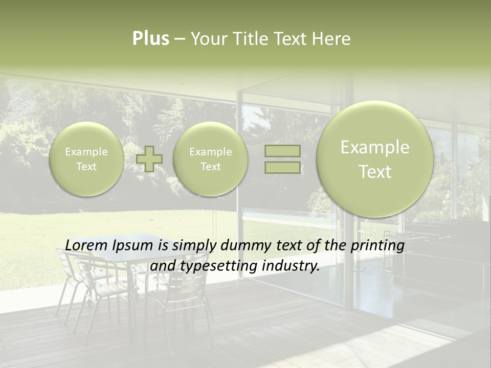 Table Space Minimal PowerPoint Template