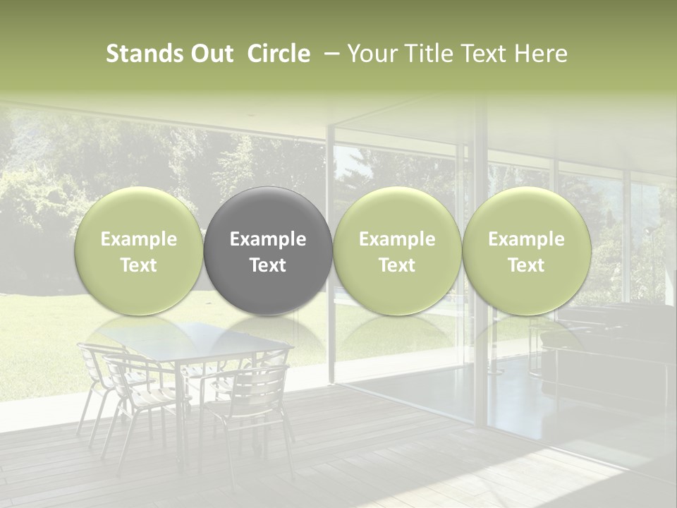 Table Space Minimal PowerPoint Template