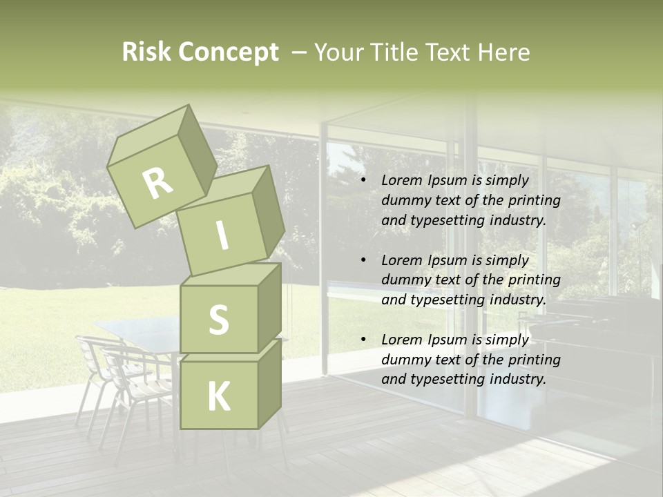 Table Space Minimal PowerPoint Template