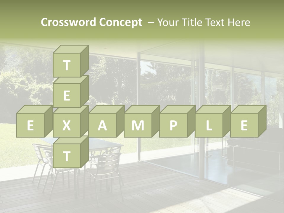 Table Space Minimal PowerPoint Template