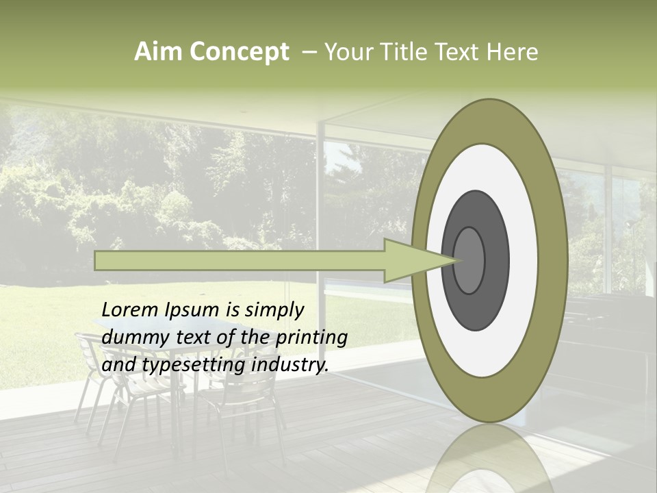 Table Space Minimal PowerPoint Template