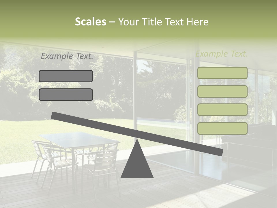 Table Space Minimal PowerPoint Template