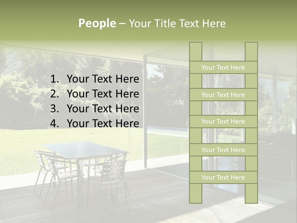 Table Space Minimal PowerPoint Template