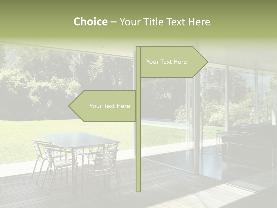 Table Space Minimal PowerPoint Template