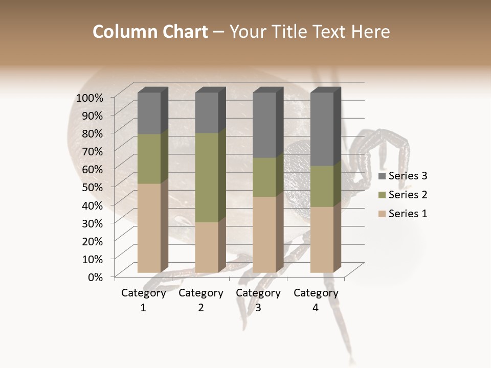 Small Isolated On White Brown PowerPoint Template