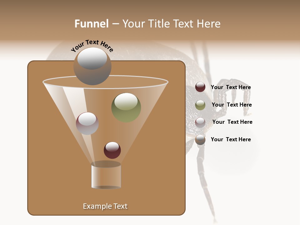 Small Isolated On White Brown PowerPoint Template