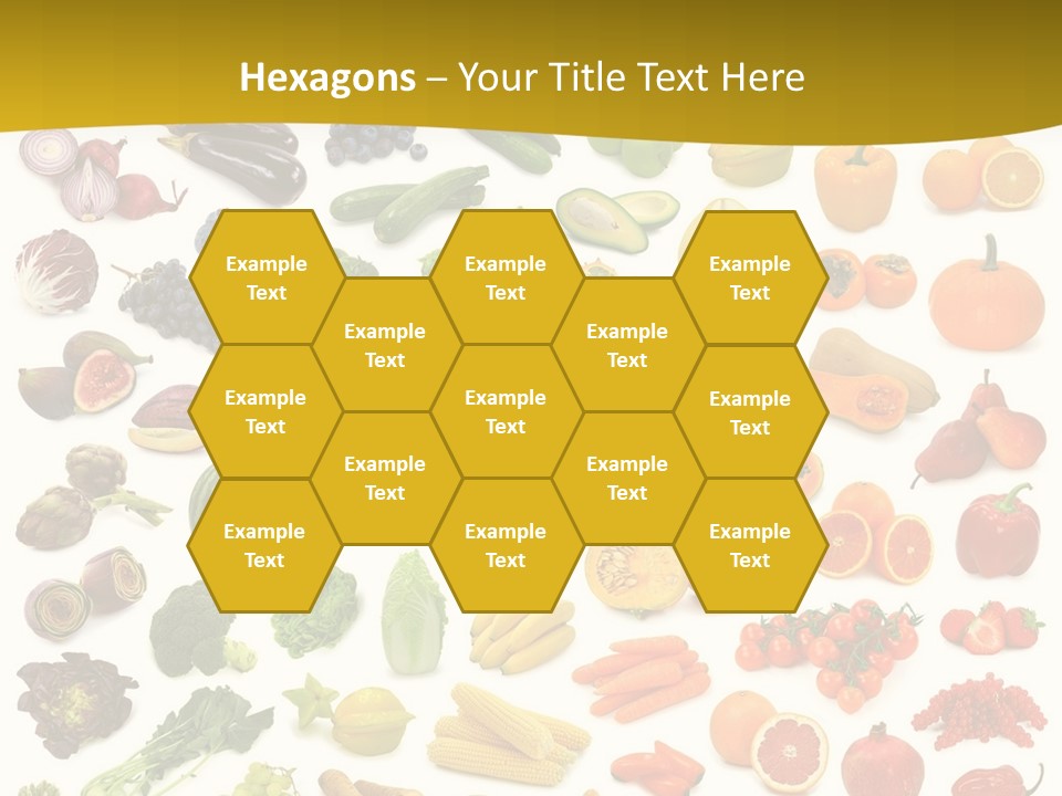 Vegetarian Fruit Assortment PowerPoint Template