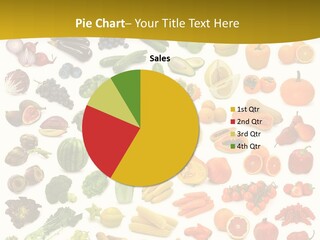 Vegetarian Fruit Assortment PowerPoint Template