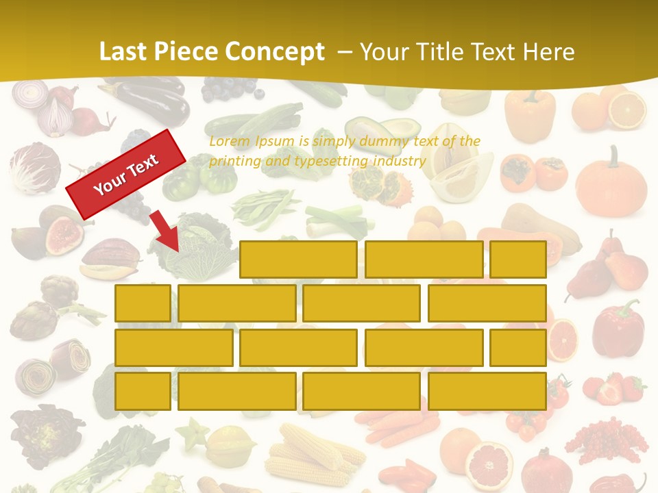 Vegetarian Fruit Assortment PowerPoint Template