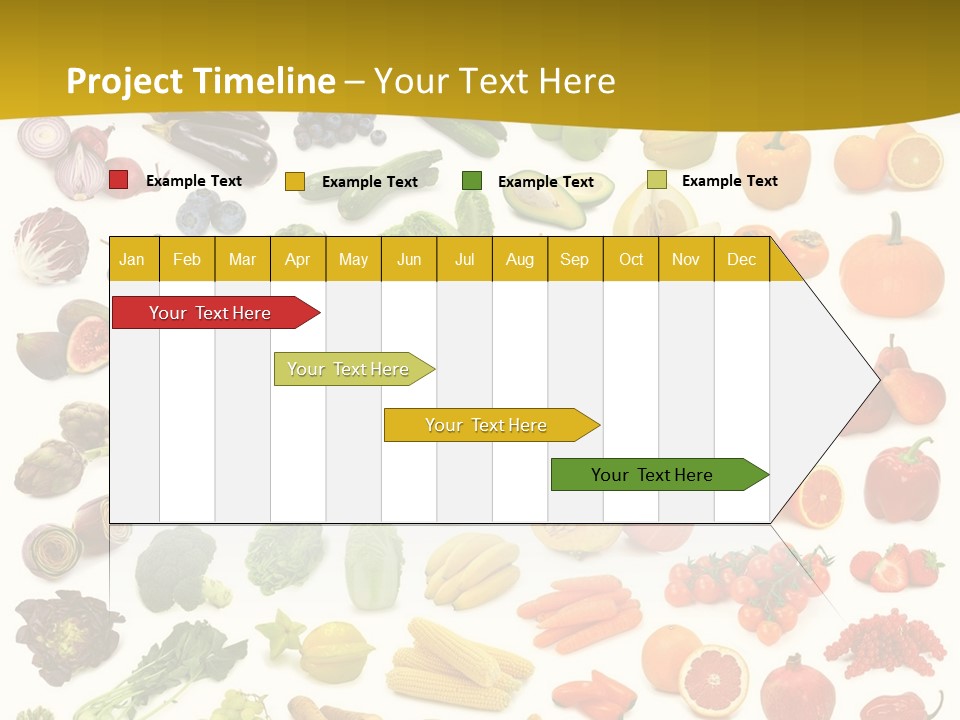 Vegetarian Fruit Assortment PowerPoint Template