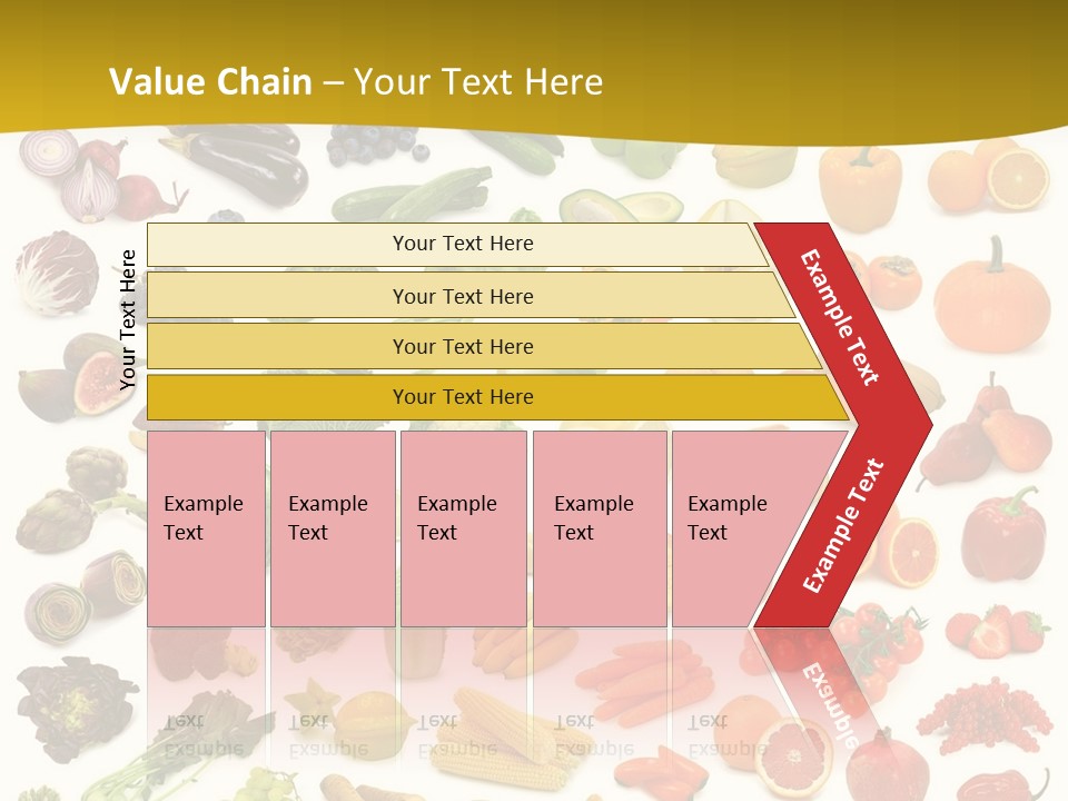 Vegetarian Fruit Assortment PowerPoint Template