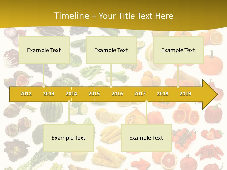 Vegetarian Fruit Assortment PowerPoint Template