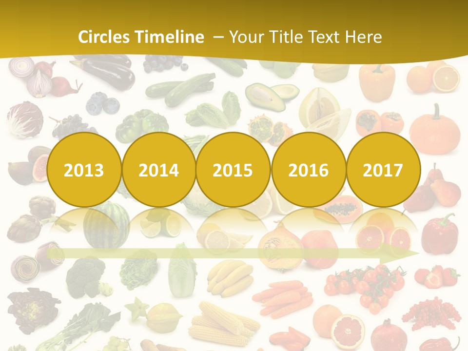 Vegetarian Fruit Assortment PowerPoint Template