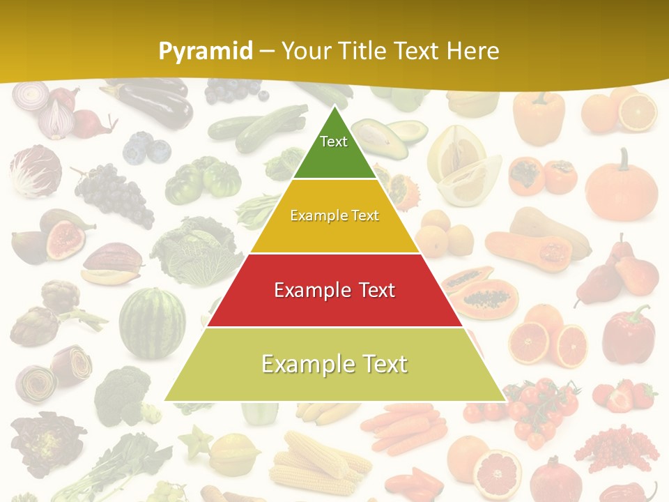 Vegetarian Fruit Assortment PowerPoint Template