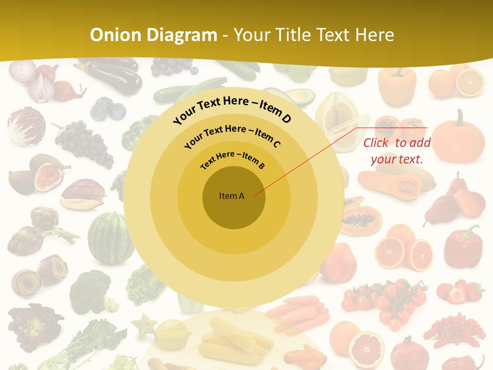 Vegetarian Fruit Assortment PowerPoint Template