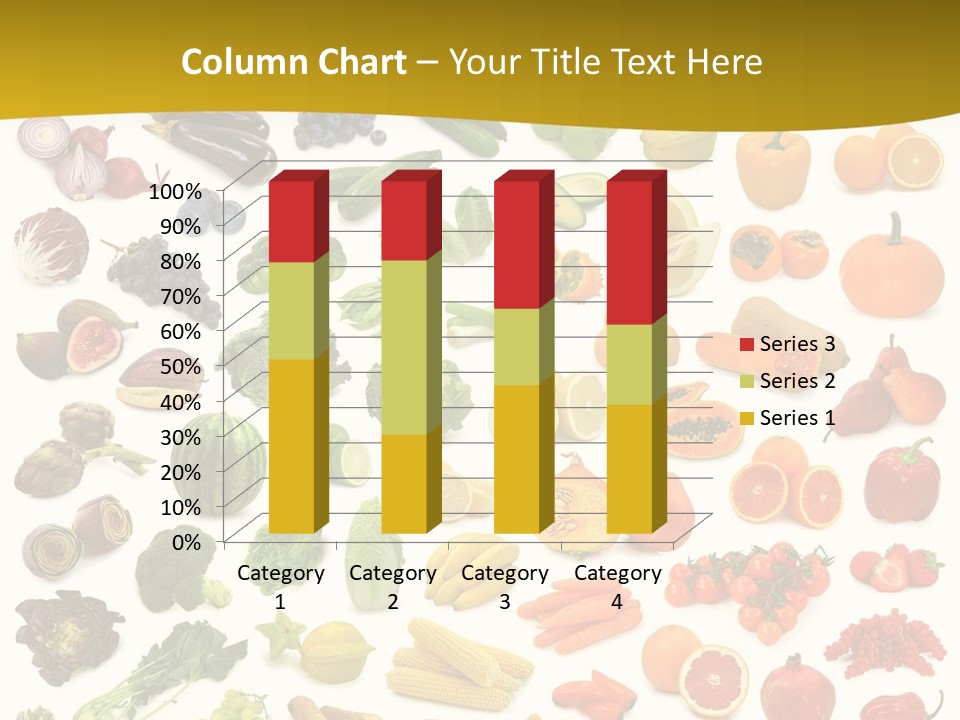 Vegetarian Fruit Assortment PowerPoint Template