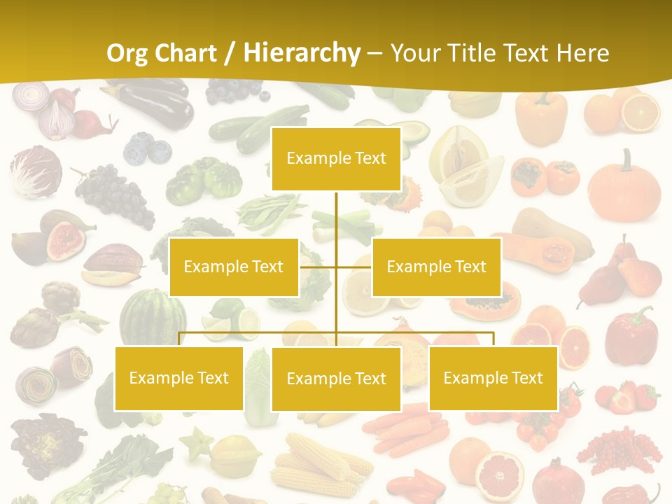 Vegetarian Fruit Assortment PowerPoint Template