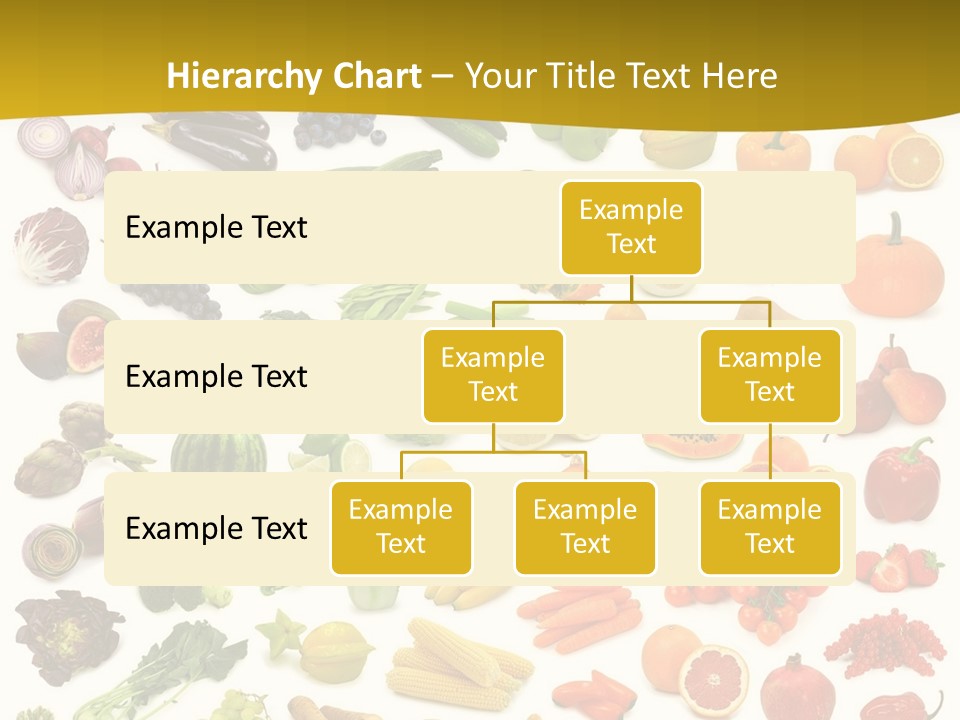 Vegetarian Fruit Assortment PowerPoint Template