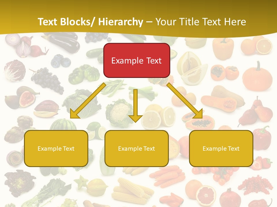 Vegetarian Fruit Assortment PowerPoint Template