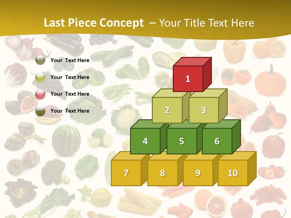 Vegetarian Fruit Assortment PowerPoint Template