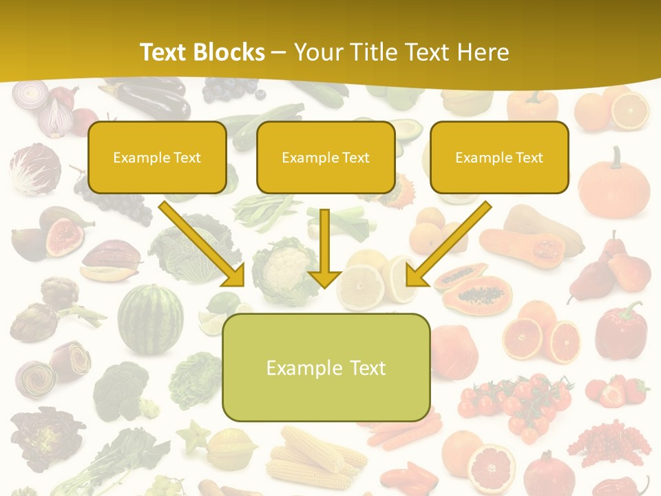Vegetarian Fruit Assortment PowerPoint Template